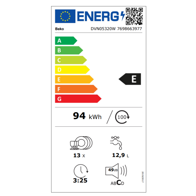 LVJ. Beko DVN05320W 5P BCO