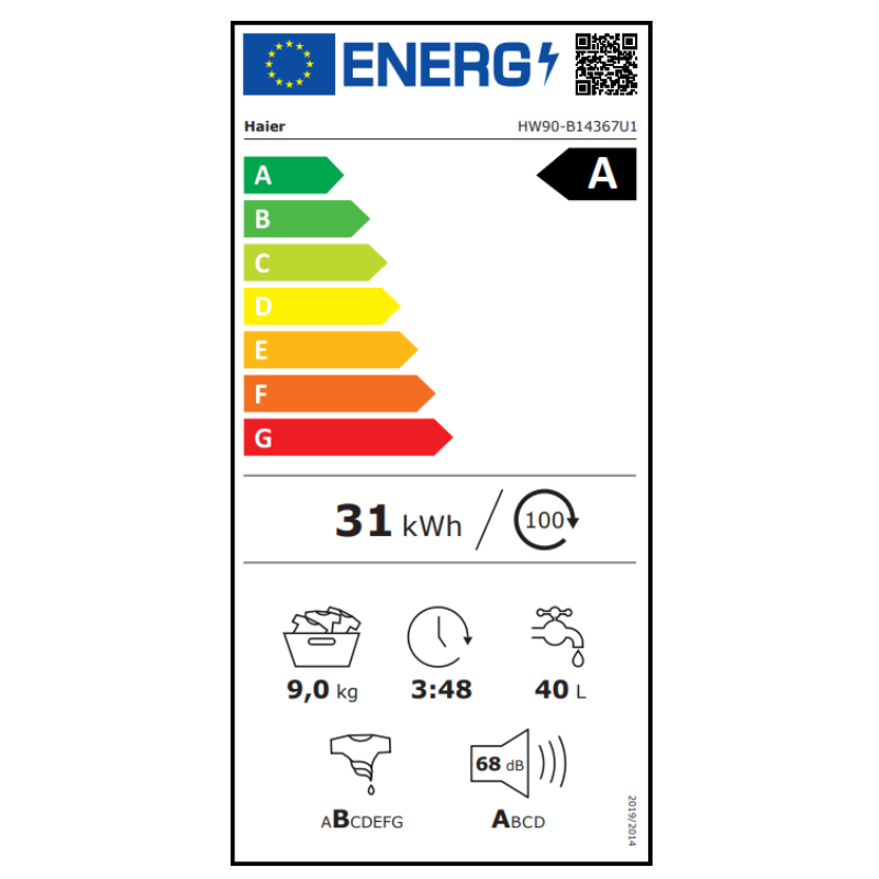 Lavadora Haier HW90B14367UIB 9K 1400R