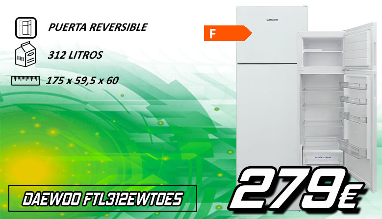 FRIGO DAEWOO DAEWOO FTL312EWT0ES 175x60CM